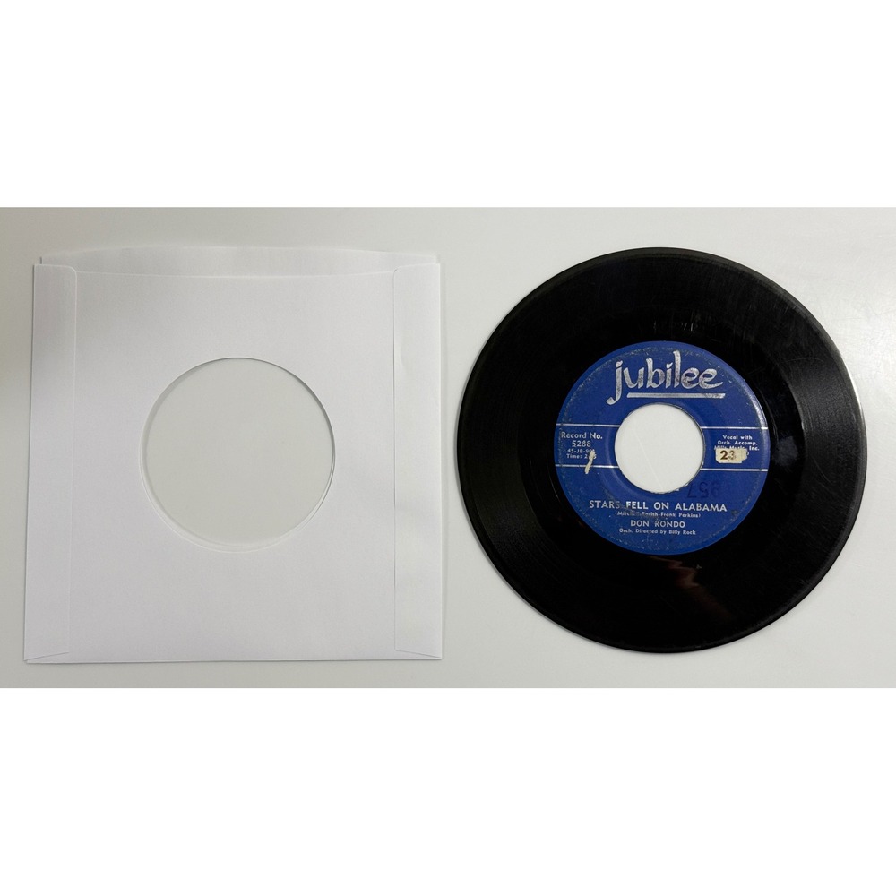 Jubilee Vinyl Record 7" Don Rondo Black Stars Fell On‎ Alabama 45 RPM 5288
